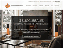 Tablet Screenshot of maisonchaleuretconfort.com